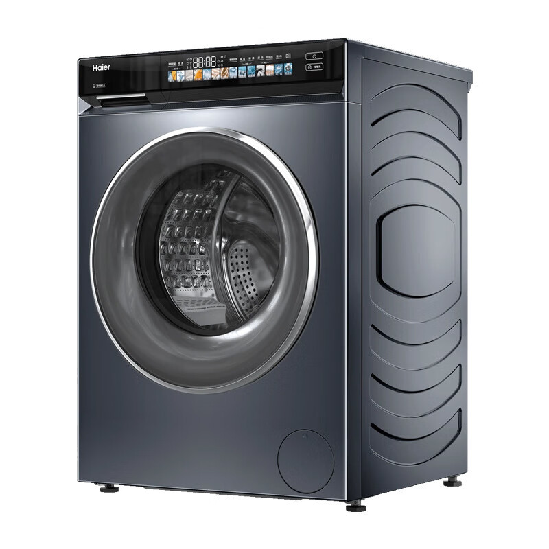 海尔(Haier)EG100BD176PRO 10公斤直驱变频滚筒精华洗晶彩宽屏智慧洗双喷淋智能投放自洁家用洗衣机高清大图