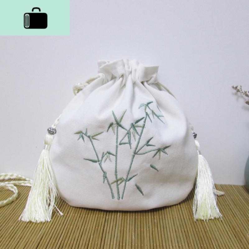 原创复古中国风包包汉服绣花手机包袋单肩斜挎包彼岸花文艺帆布包new