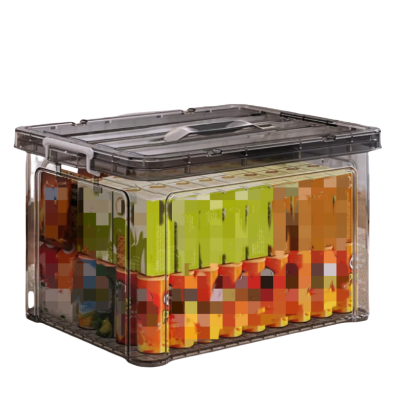 伟樽手提塑料收纳盒中号35*24*18cm个高清大图