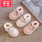可莉允女宝宝雪地靴小童婴儿棉鞋加绒加厚1-3岁女童靴子冬季软底学步鞋2