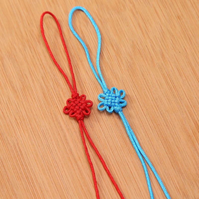 军绿色小中国结20个书签玉线小中国结手机包包挂件手工编织diy饰品