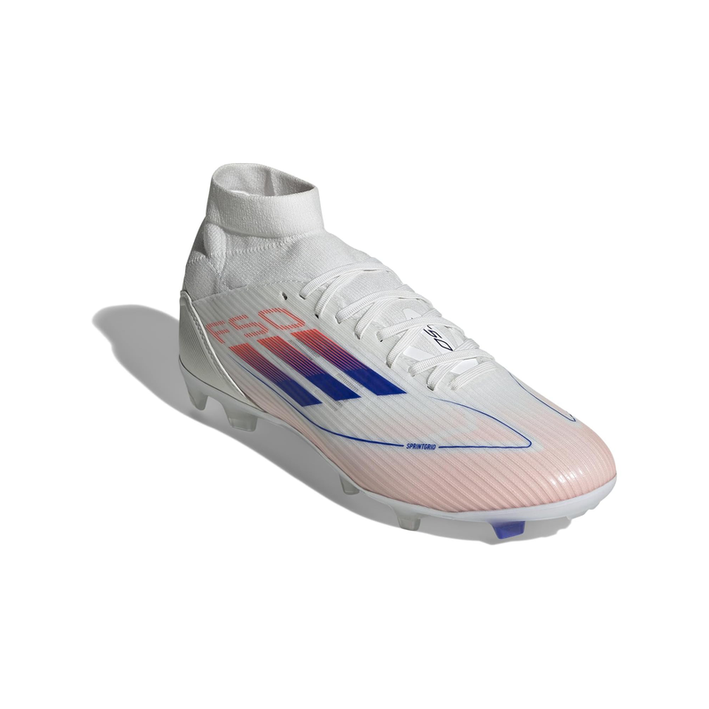 阿迪达斯(adidas)女足球鞋专业比赛训练牢固地面运动战靴高帮系带 White/Lucid_Blue/Solar_Red 37