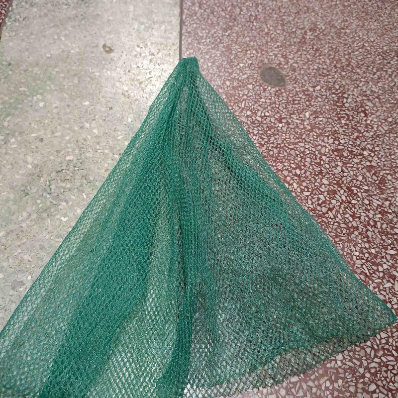 聚乙烯网线渔网网兜网抄无结网布渔网捞斗网袋长60公分口径50密08毫米