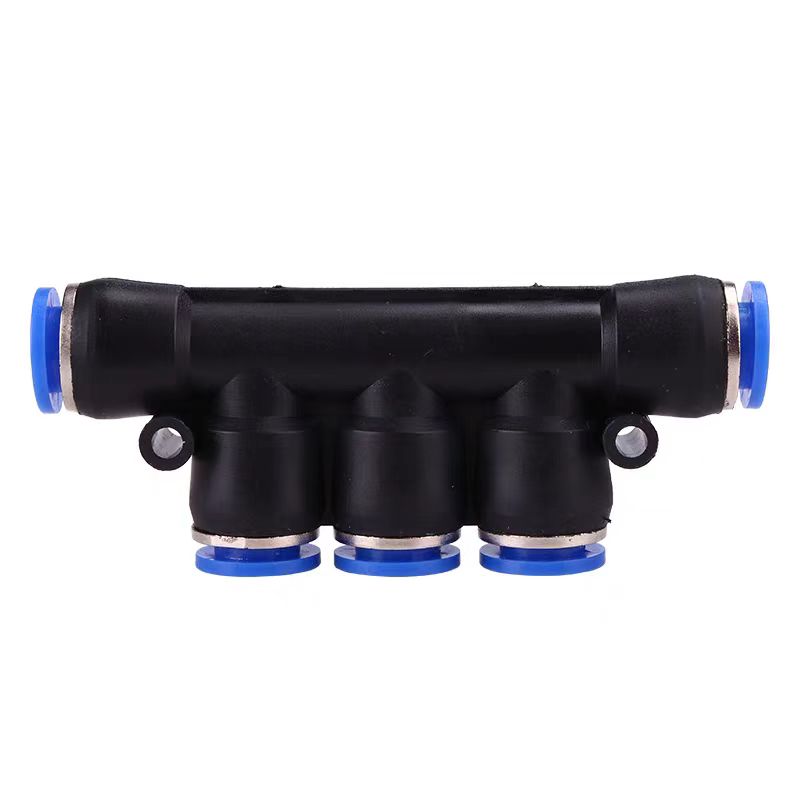 中锦科技气管快速接头 五通接头 PK-12 个高清大图