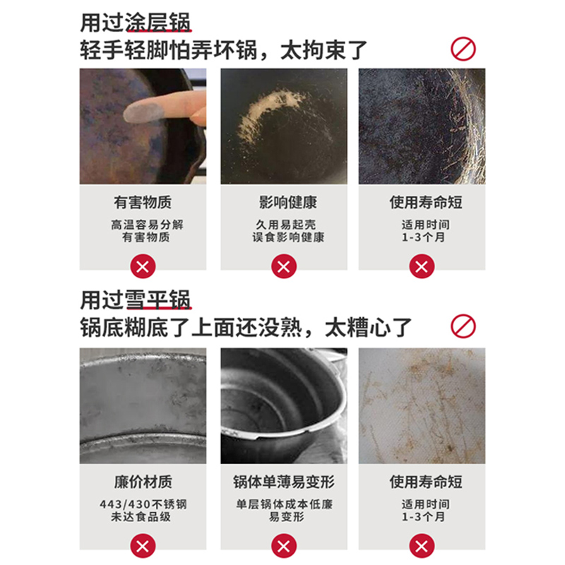 赫巴兹316不锈钢小奶锅蒸锅一体加厚宝宝辅食锅泡面锅不粘锅汤锅高清大图