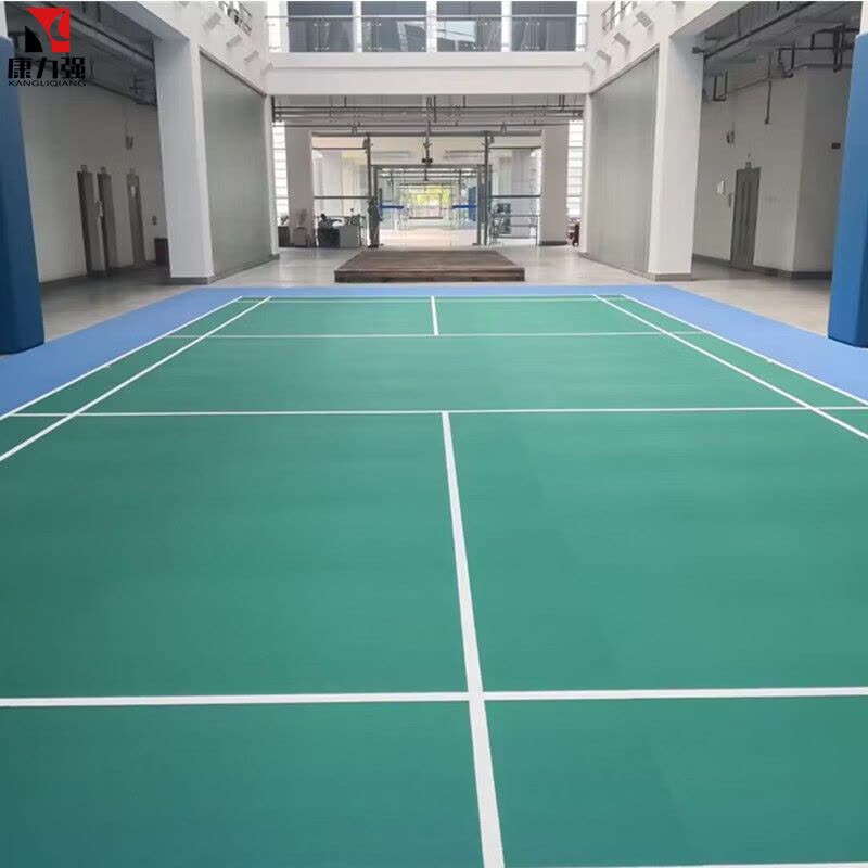 康力强篮球场地胶室内球馆PVC塑胶地板耐磨防滑运动地板胶垫图片