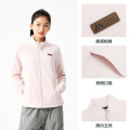 361°运动针织外套女新款摇粒绒外套舒适常规上衣 XXL 寒冰粉/寒冰粉