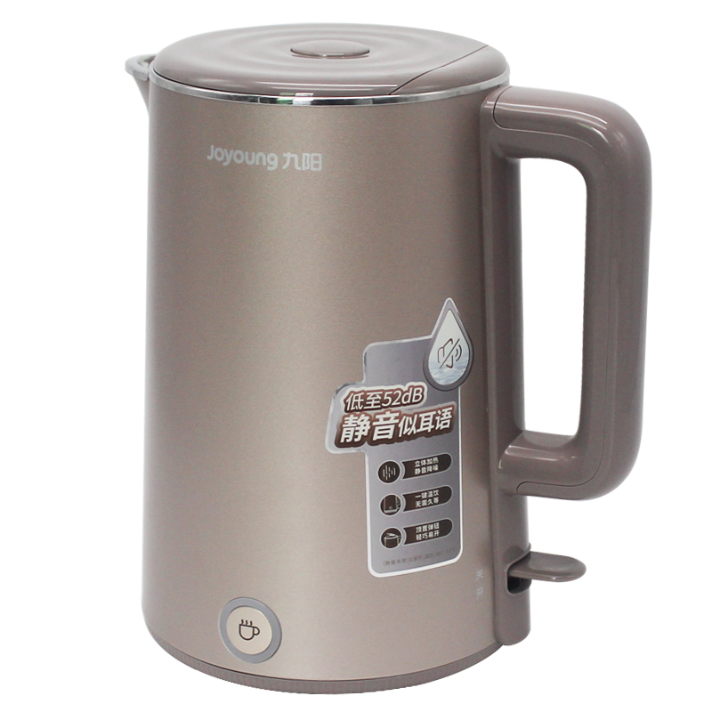 九阳(joyoung)k15-f12 电水壶 低音 烧水壶 自动断电 食品级 304 双层