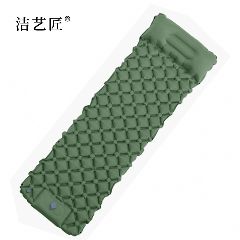 洁艺匠 AF03 脚踩式户外充气垫 190*60cm (计价单位:个)绿色