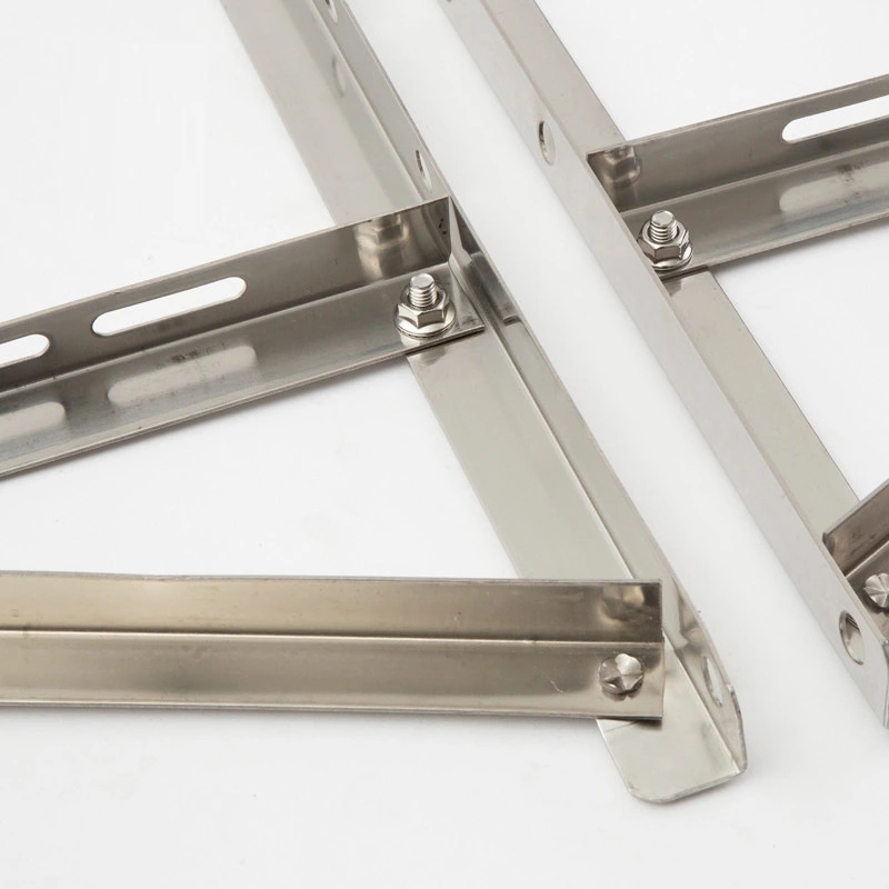 帮客材配 酷博睿(coobery)1-1.5P不锈钢空调支架CA35DA1.4kg 组合支架 送货上门 20付/箱银色高清大图