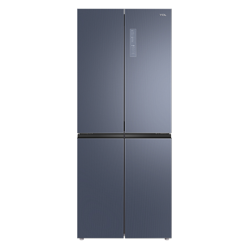 TCL 406P6-U星云蓝 十字风冷双变频 玻璃 冰箱