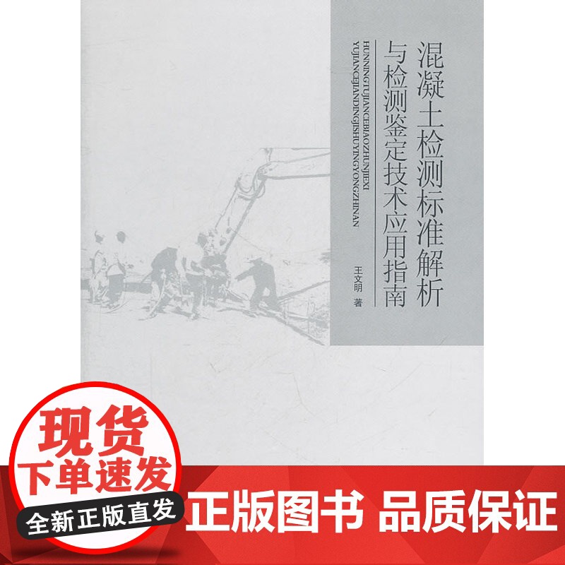 混凝土检测标准解析与检测鉴定技术应用指南 王文明 中国建筑工业出版社 正版书籍高清大图