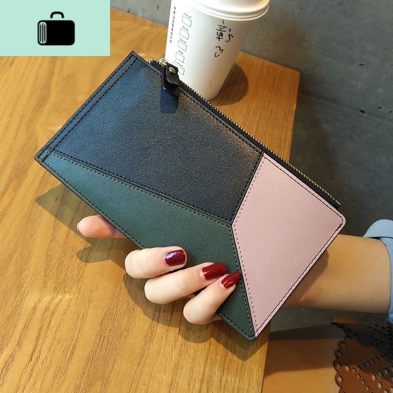 钱包女长款超薄ins潮2020新款时尚多卡位卡包小巧精致高档大容量NEW LAKE 黑色现货