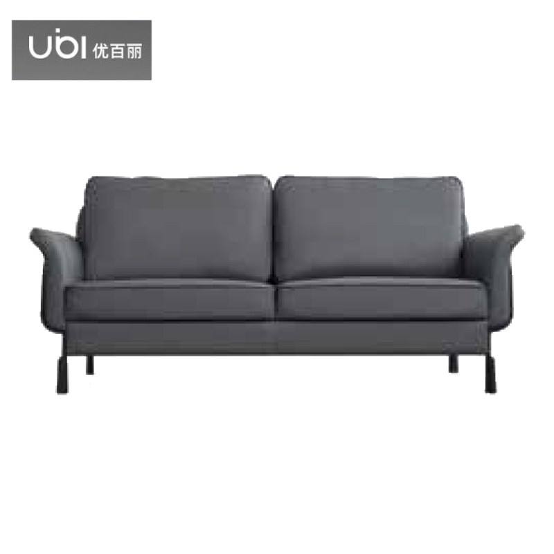 优百丽 F-1820A 办公室沙发 办公家具 会客接待 现代简约家具 颜色尺寸可定制 三人位（灰色西皮）