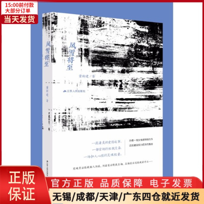 [正版]全新 风雪将至 小说/职场小说 9787214214553高清大图