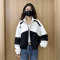 语娄欧洲站撞色2023年新款宽松棒球服休闲开衫短款外套女