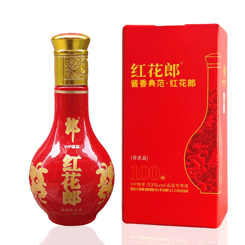 【高級中国白酒】 紅花郎酒・紅十五（53%vol) 郎酒53度红花郎红15酱香型白酒500ml（53%）【出口版】_500ml/瓶_郎酒 焼酎