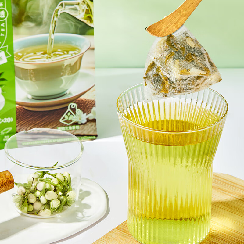 忆江南 茉莉绿茶40g20小包袋泡茶浓香型新茶茉莉花茶冷泡茶高清大图