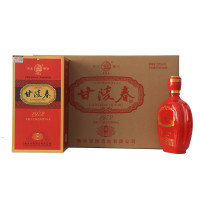 [中华特色]河北供销馆 甘陵春 39度红陶 600ml*6瓶整箱装 浓香型纯粮食白酒 燕赵老字号非物质文化遗产 衡水特产