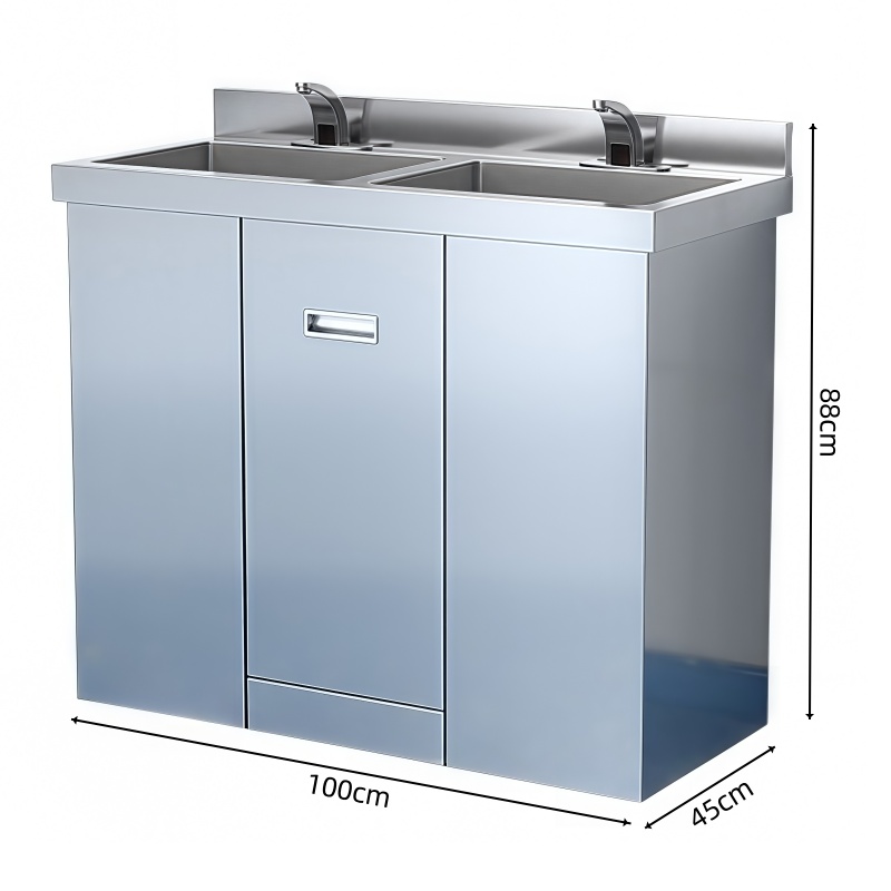 豫龙都 洗手台双槽感应龙头个