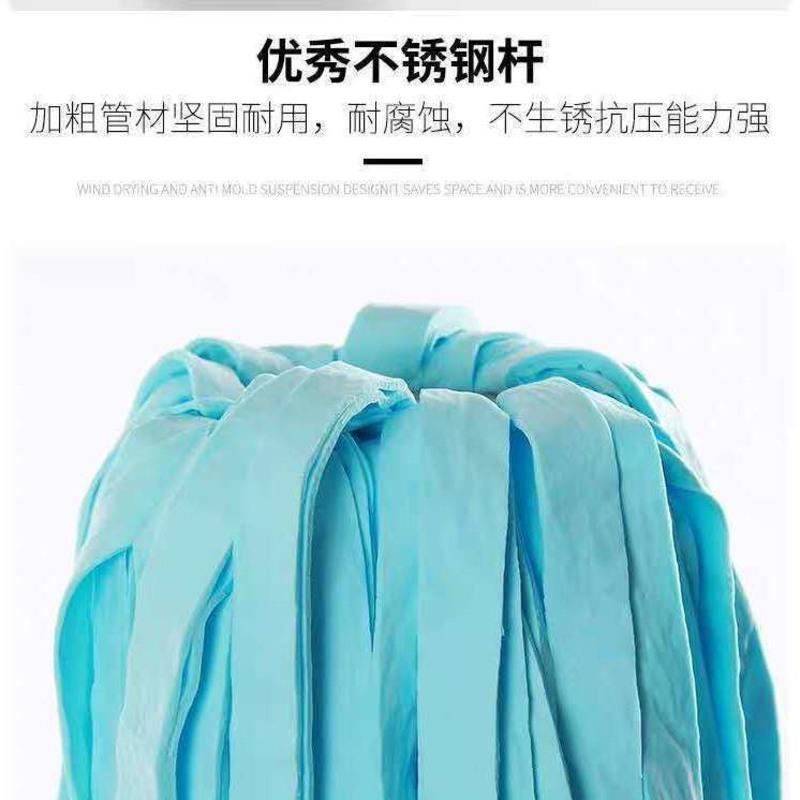 圆头拖把头1个(不带杆子) 鹿皮巾拖把圆头老式墩布鸡皮巾鹿皮绒吸水pva传统家用拖布一拖净