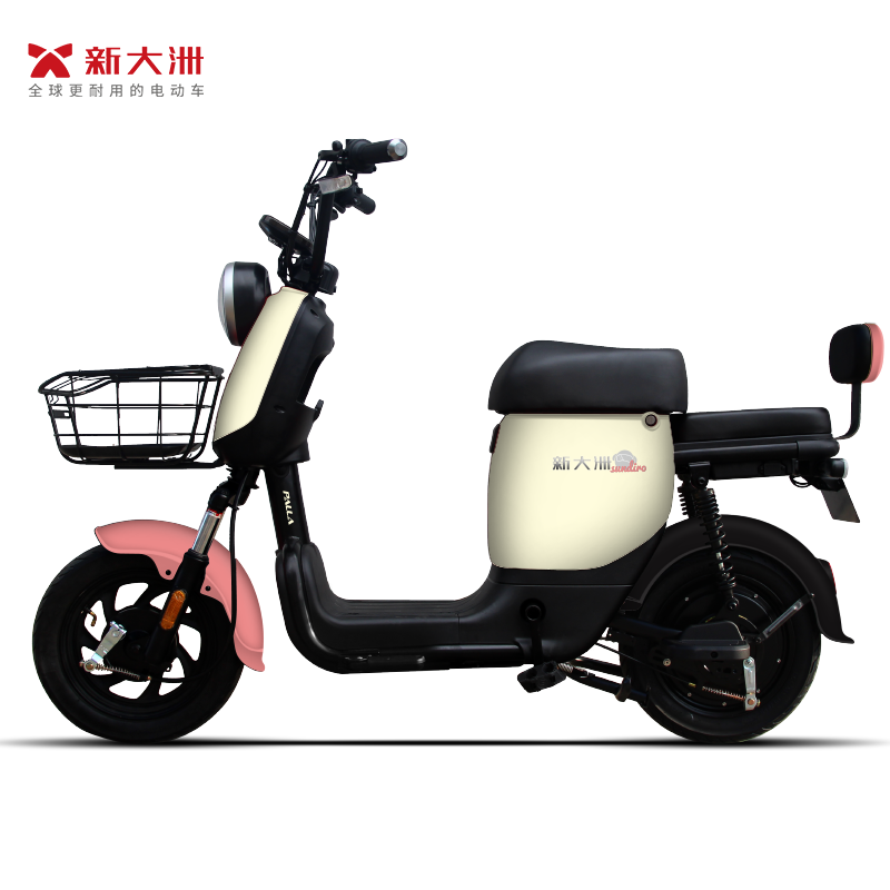 新大洲派乐/PALLA K13 PLUS 新国标电动自行车48V24Ah锂电电动车 油光黑/奶白/水雾桃粉