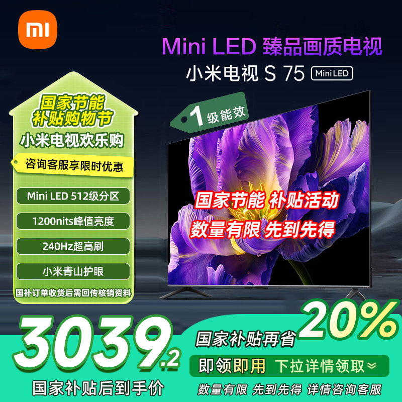 小米电视 S Mini LED L75MA-SPL