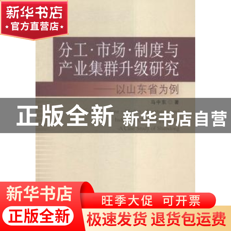 正版 分工·市场·制度与产业集群升级研究:以山东省为例:a case st高清大图