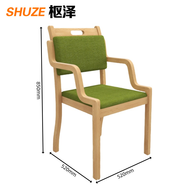 枢泽 木质椅 520*520*850mm 张高清大图