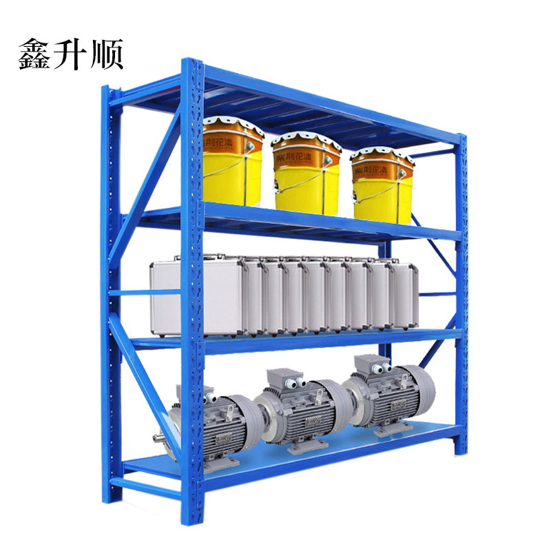 鑫升顺承重300kg货架置物架钢制货架长150宽50高200CM[工厂现做 7天内发货]