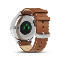 Garmin佳明vivomove HR光电心率监测智能时尚防水运动健身功能手表防水50m（经典版 古典褐 大号）