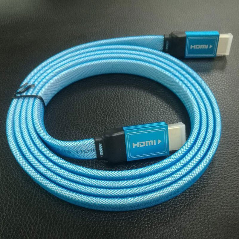Z2 数字高清线 HDMI线 HD-3020高清线 笔记本电脑电视投影仪显示器连接线(蓝色扁线)
