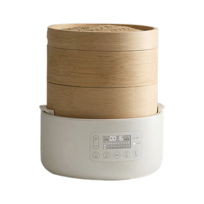 OLAYKS电蒸锅2L智能带两层竹笼电脑款OLK-03-06