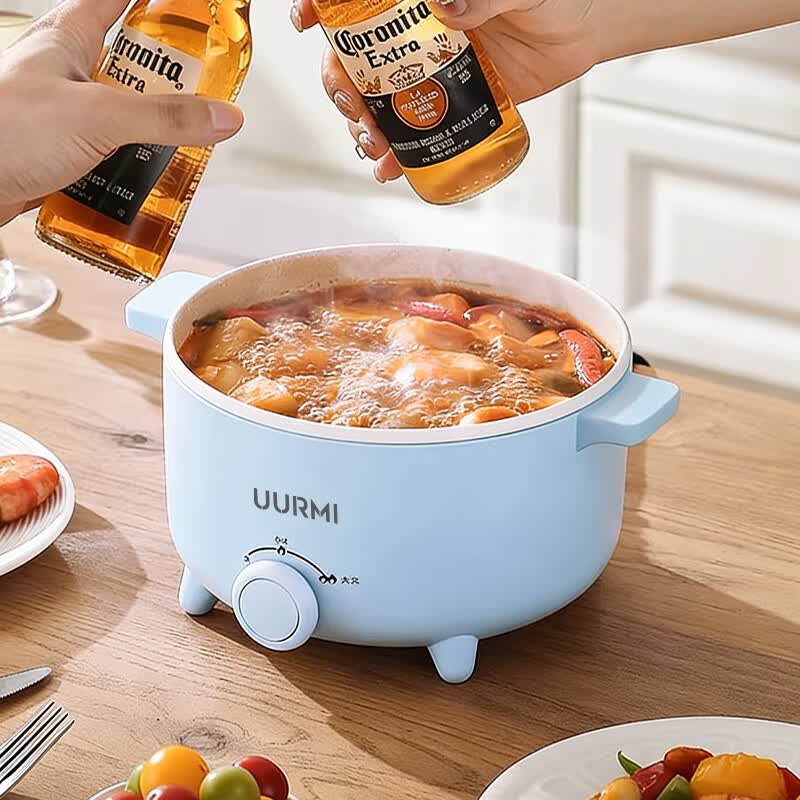 UURMI电煮锅 食品接触用材质 不粘内胆 600W YF-858