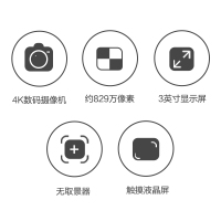 索尼(SONY) FDR-AX45 4K数码摄像机 约829万像素 3英寸屏(含包+sd卡)