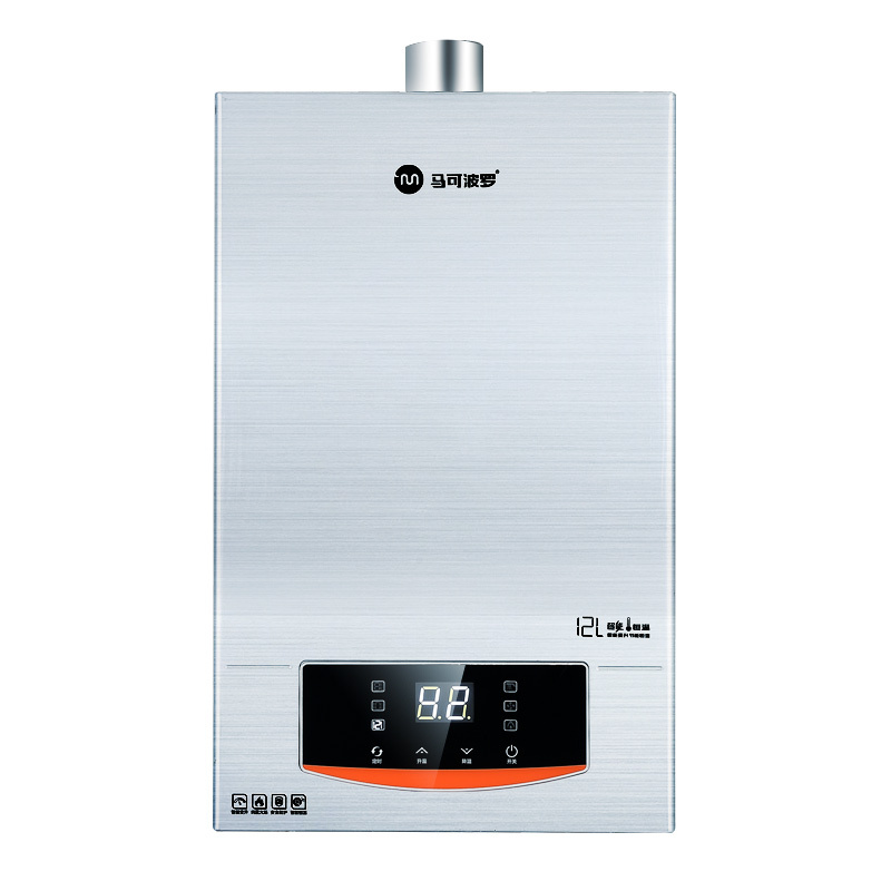 马可波罗(MKBL) 燃气热水器12L智能恒温高楼低压启动即开即用速热强排节能定时家用热水器天然气MKR-DS016