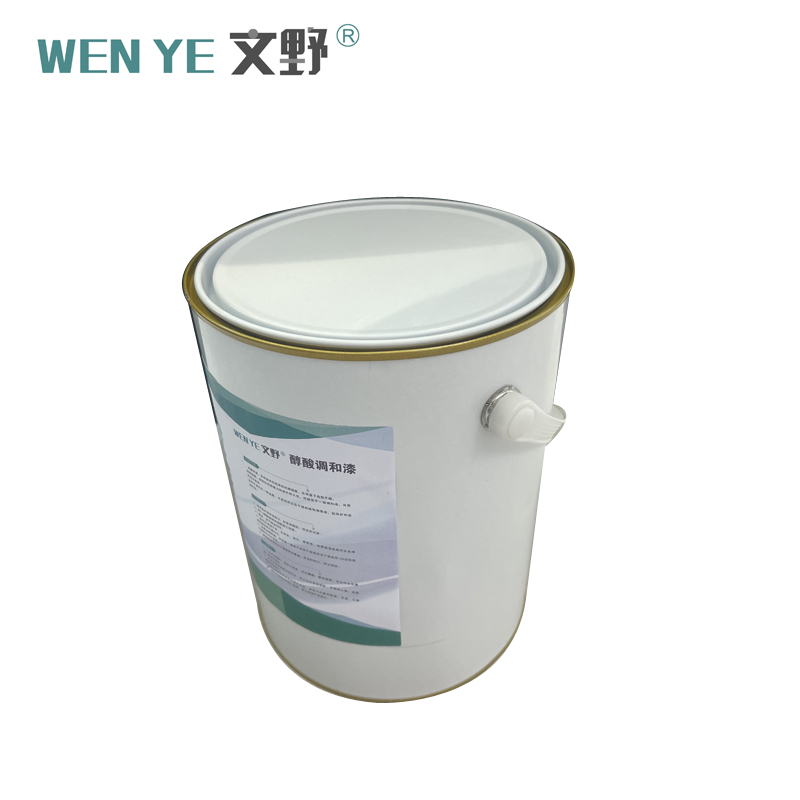 文野醇酸调和漆黑/KG 20KG/桶(20KG起订)高清大图