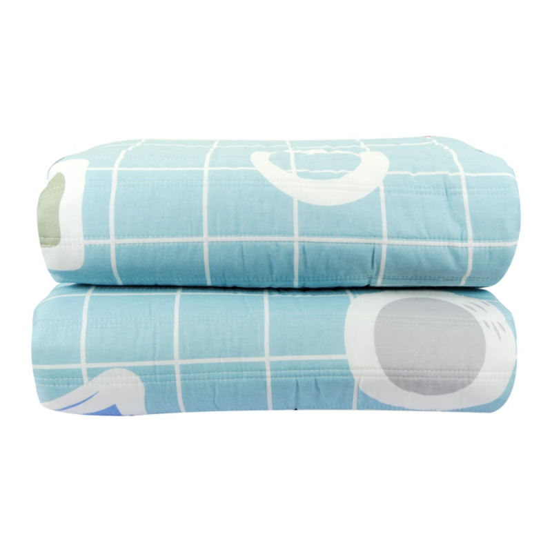 彩虹全线路安全保护双控双温电热毯1588 特大宽幅纯棉2米*1.8米(花色随机)高清大图