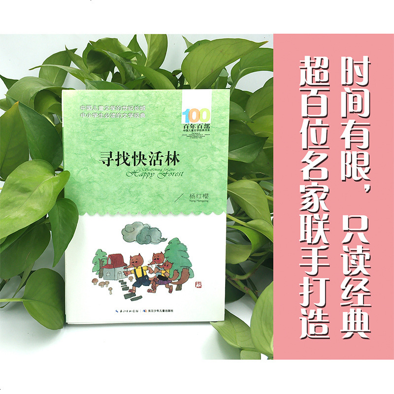 寻找快活林 杨红樱著正版 长江少年儿童出版社 非注音版 四五六年级绘本故事百年百部中国儿童文学经典书系中小学生推荐阅