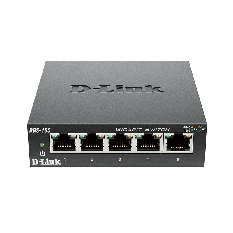 友讯（DLINK）5口千兆 铁盒 交换机 DGS-105 （单位：个）