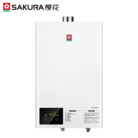 樱花(SAKURA)燃气热水器16L 智能恒温 强排式速热 防冻防强风 多重防护热水器JSQ30-L012天然气