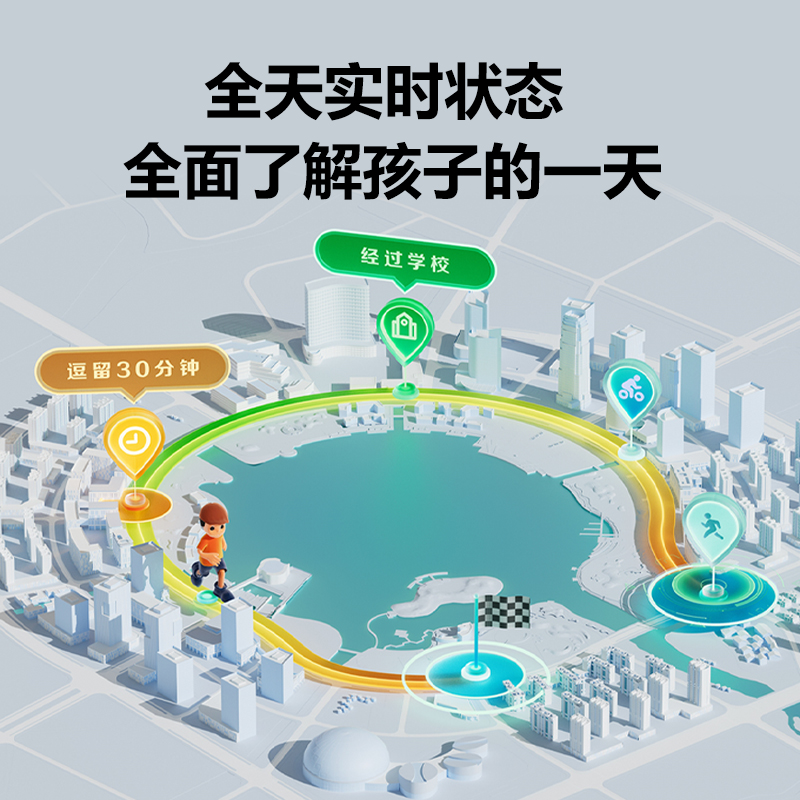 小天才儿童电话手表Z6 Pro 天境蓝 运动表带礼盒 定位防水智能手表 学生儿童移动联通电信4G视频拍照前后双摄手表高清大图