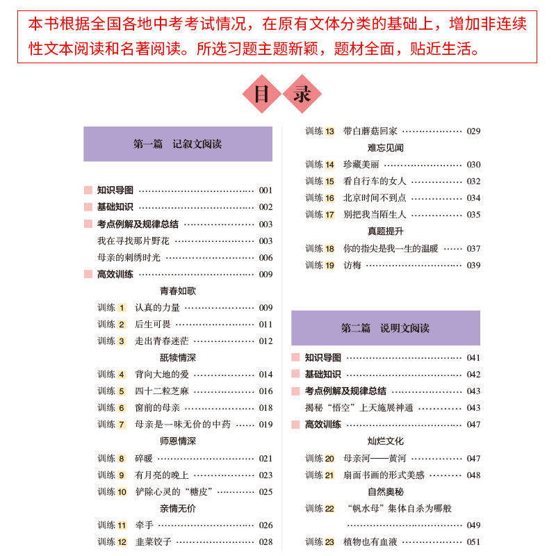 现代文高效阅读训练88篇 九年级/初中三年级 [正版]初中现代文阅读高效训练88篇九年级+中考第六版名师特训中考复习初三