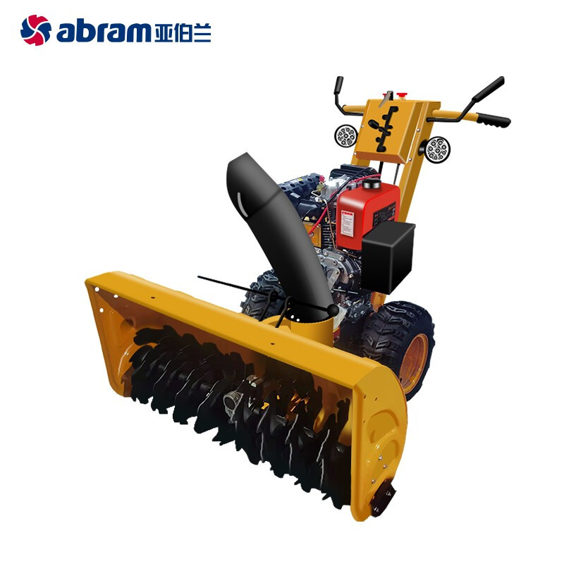 亚伯兰(abram)ABRAM-110SX -PLUS (柴油款11马力) 手推式扫雪车 小区物业道路除雪燃油 配滚刷+高清大图