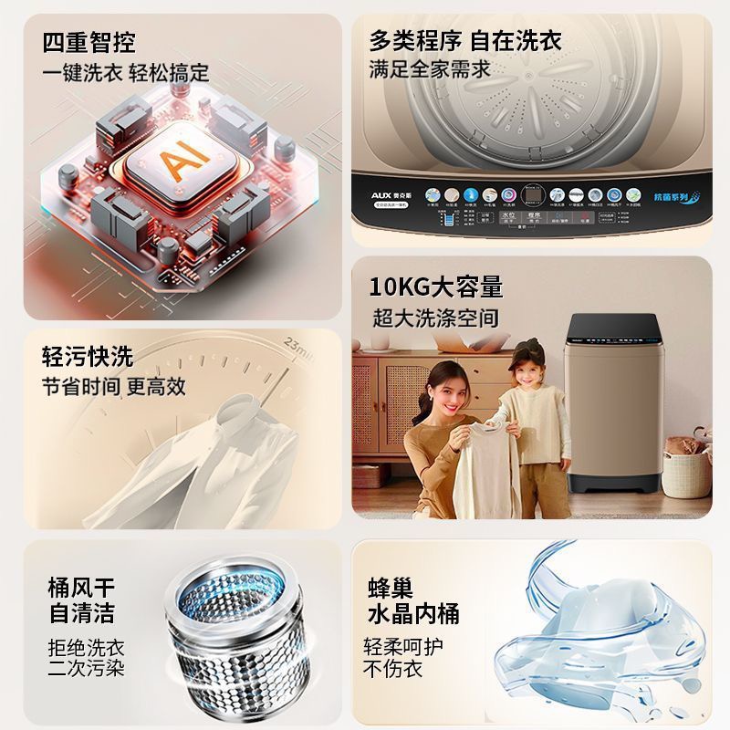 奥克斯6KG洗脱高清大图