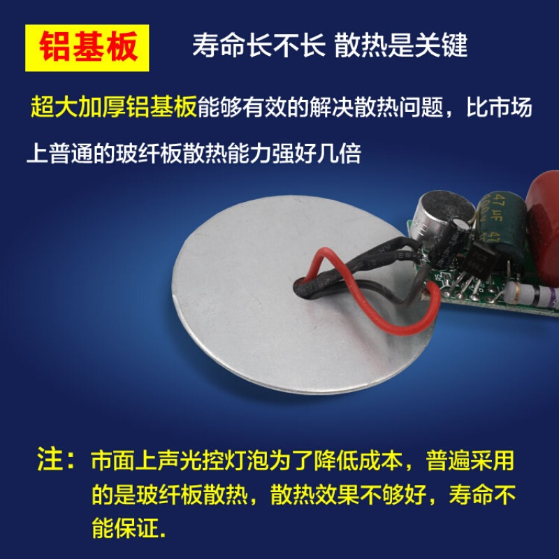 led声控灯泡楼道声光控雷达灯泡3w5W7WE27螺口感应灯泡节能灯球泡7W劳莱斯雷达感应灯[E27螺口]其它高清大图