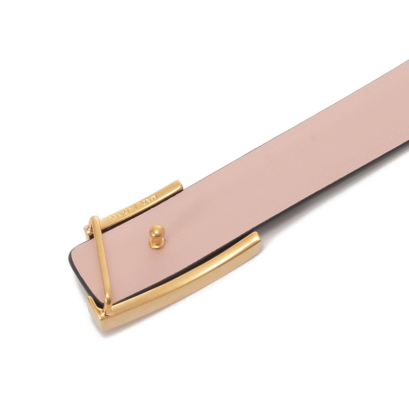 托德斯tods女士牛皮t形金属饰扣不可裁剪双面皮带腰带xcwtsi30101m73