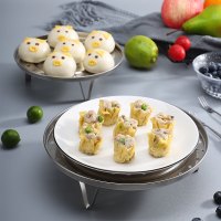 美厨(maxcook)不锈钢蒸架蒸盘三件套 蒸锅架蒸菜架蒸格蒸屉蒸笼蒸片 MCPJ018