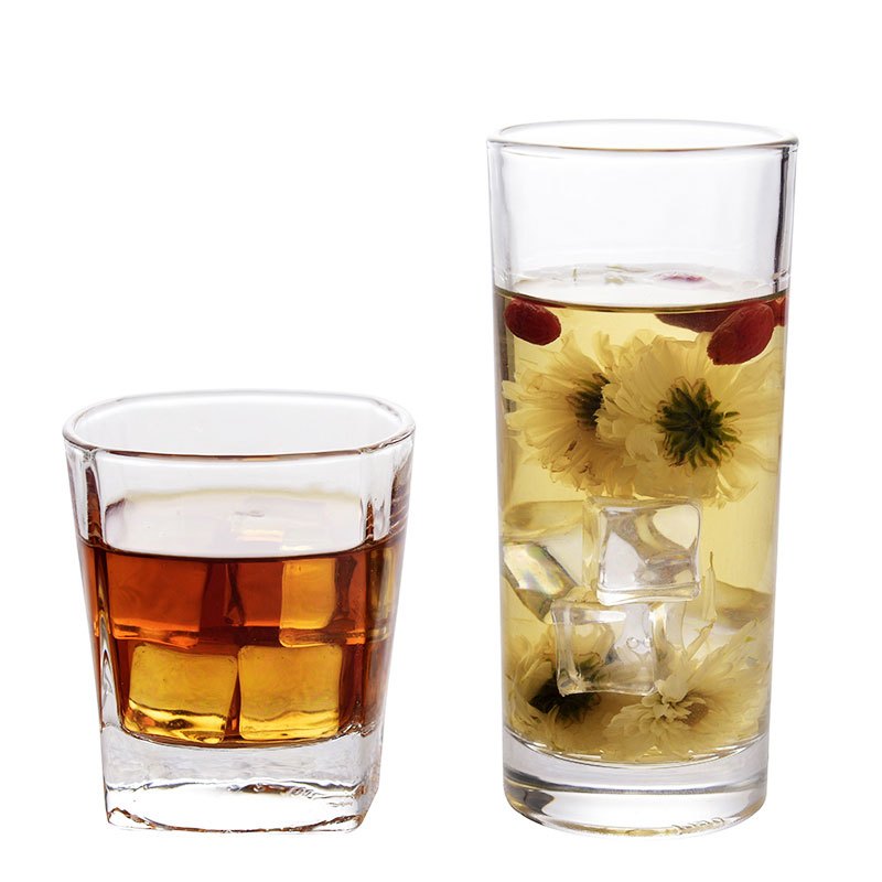 家用玻璃杯大容量水壶套装透明茶杯啤酒杯果汁杯啤酒杯白酒杯通用简约家居器皿水具