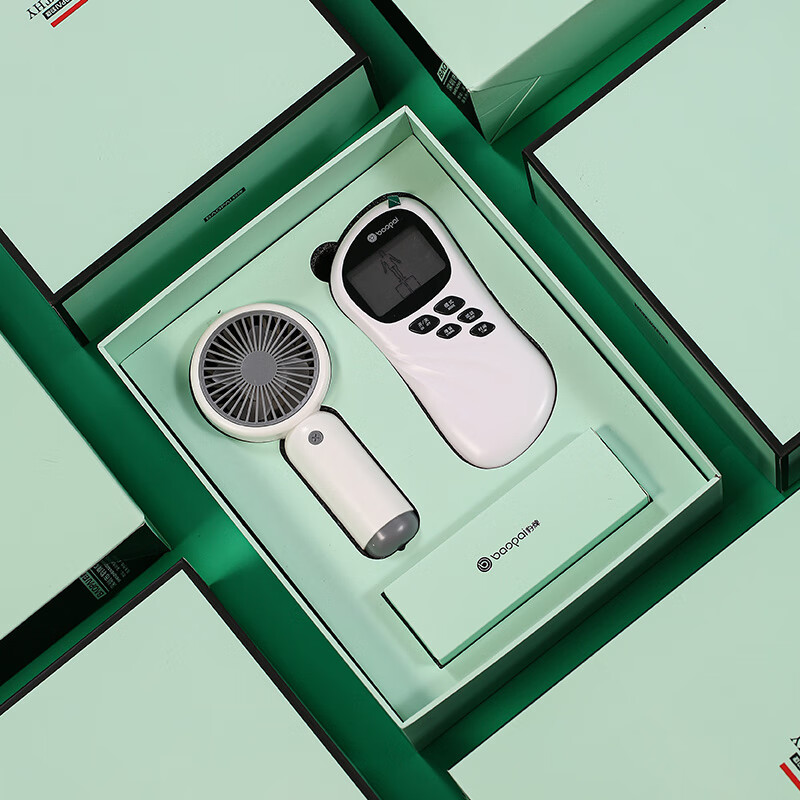 豹牌 套装 BP-T50乐风套装 绿色 手持小风扇 肩颈按摩椅组合